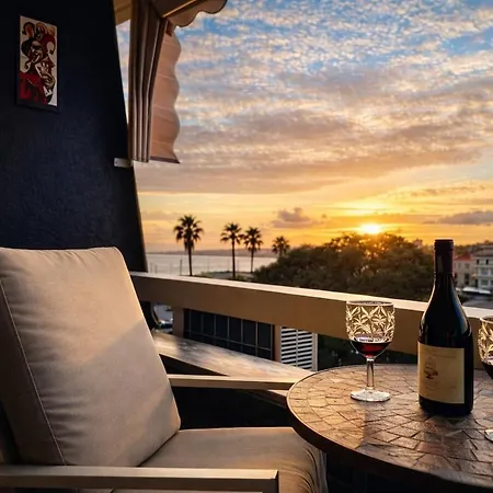Seaview 2 Mins To & Casino With Terrace Macau Vibes شقة *